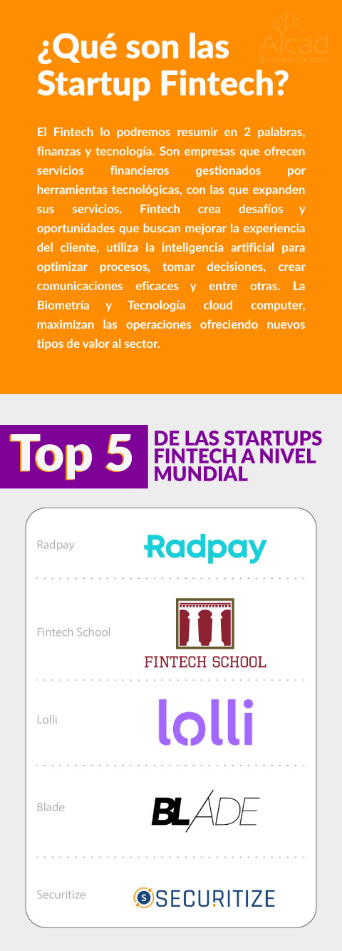 Startup Fintech infografía