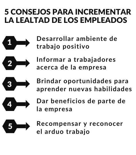 5 consejos para incrementar la lealtad de los empleados de mi empresa