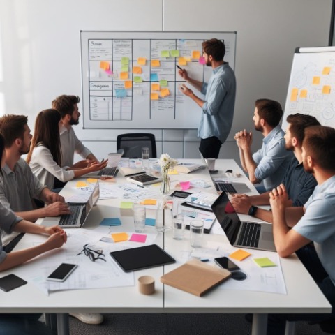 Ejemplo de la metodolog&iacute;a &aacute;gil Scrum