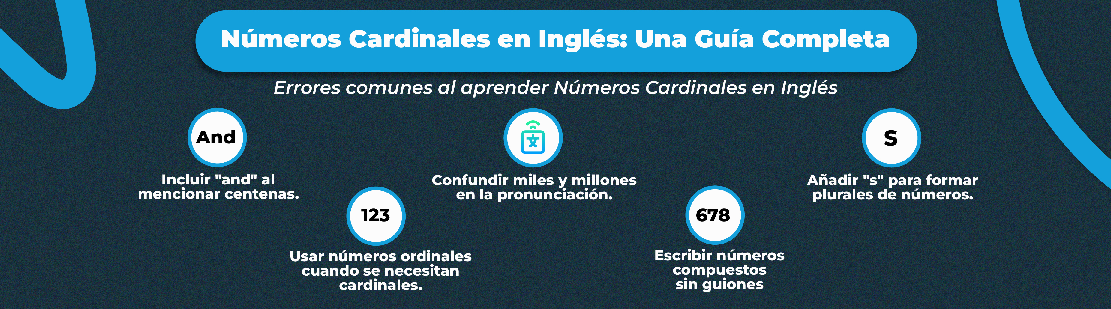 Cómo aprender números cardinales en inglés