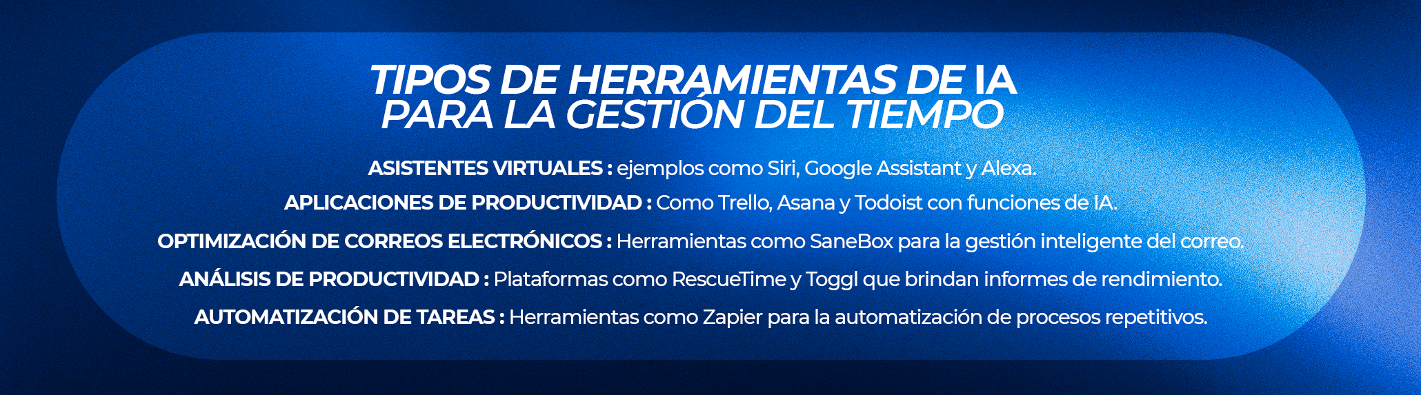 Herramientas de IA para la gestión del tiempo