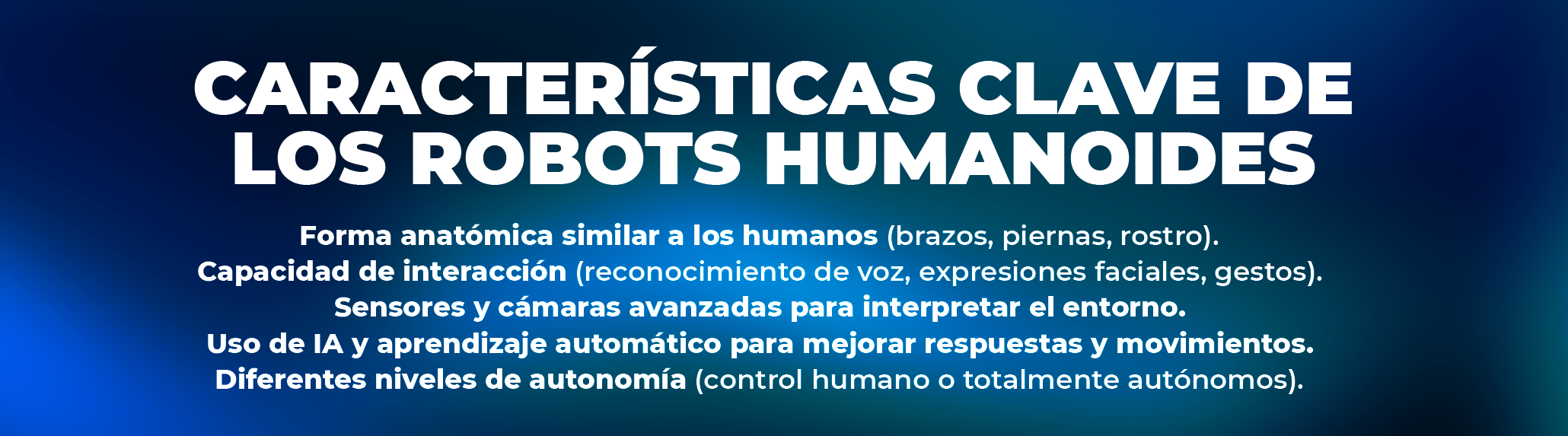 Descubre qué es la robótica humanoide, sus aplicaciones, desafíos y el impacto futuro de esta tecnología avanzada basada en inteligencia artificial y automatización.