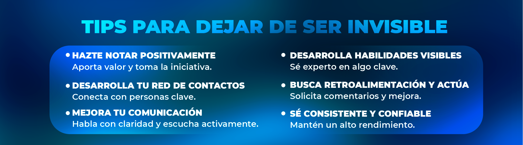 De invisible a imparable: Las técnicas para destacar en equipo