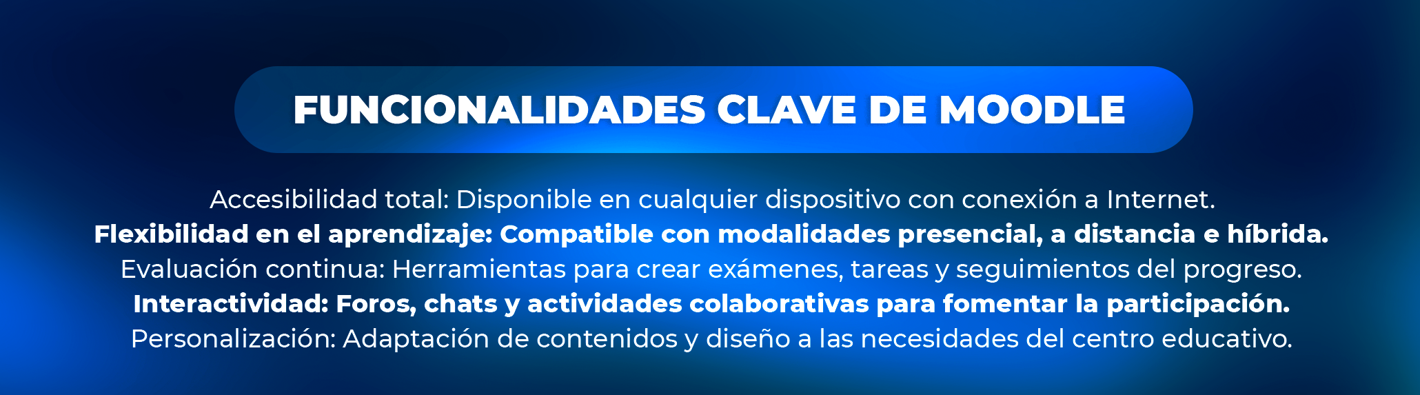 Moodle en centros educativos de Huelva