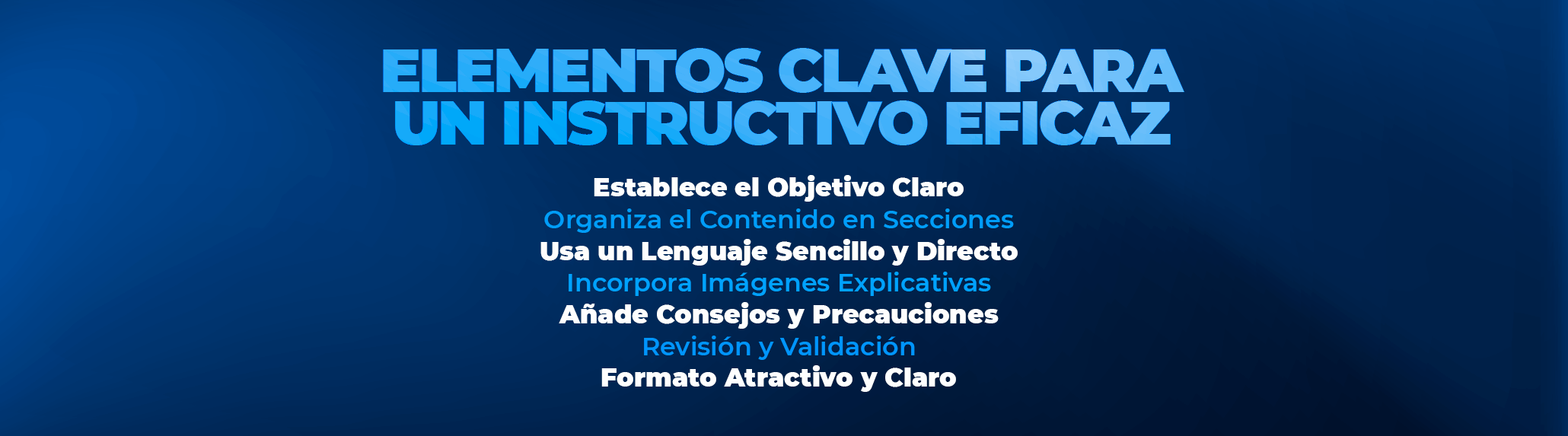 Cómo hacer un instructivo