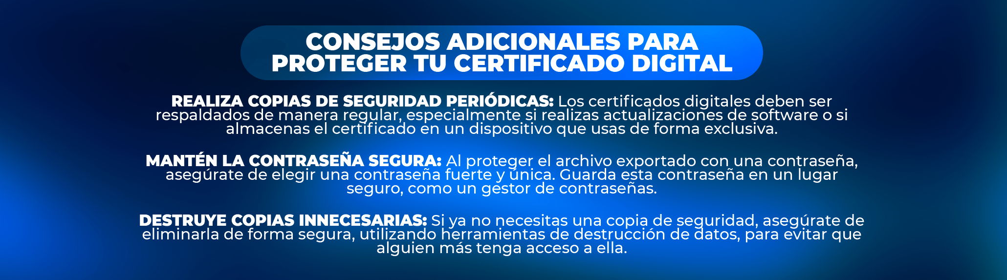 Cómo hacer copia de seguridad de certificado digital