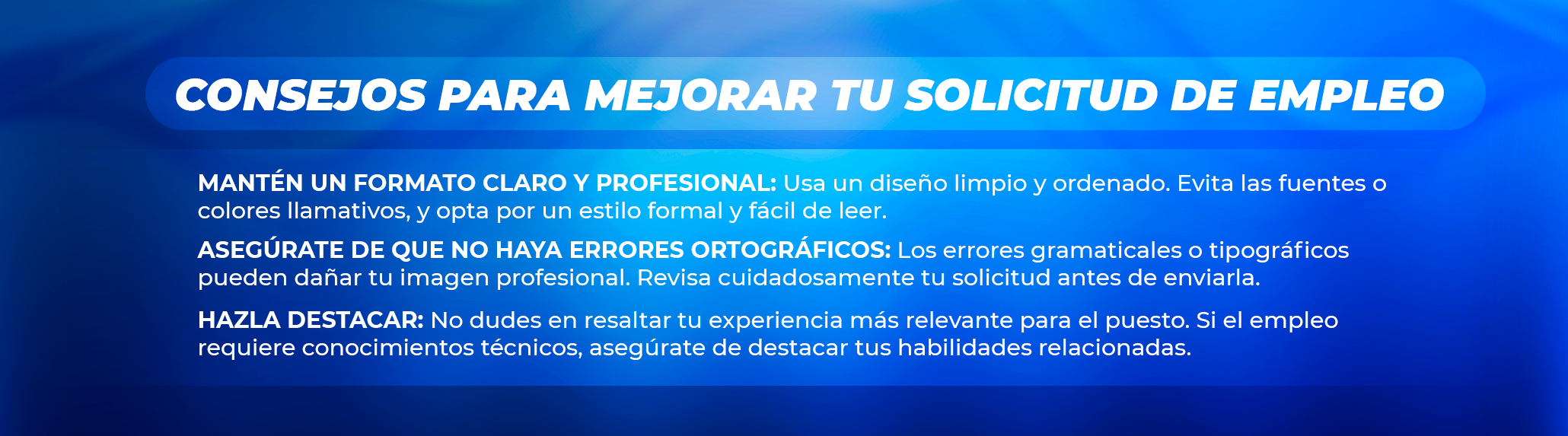Qué es una solicitud de empleo
