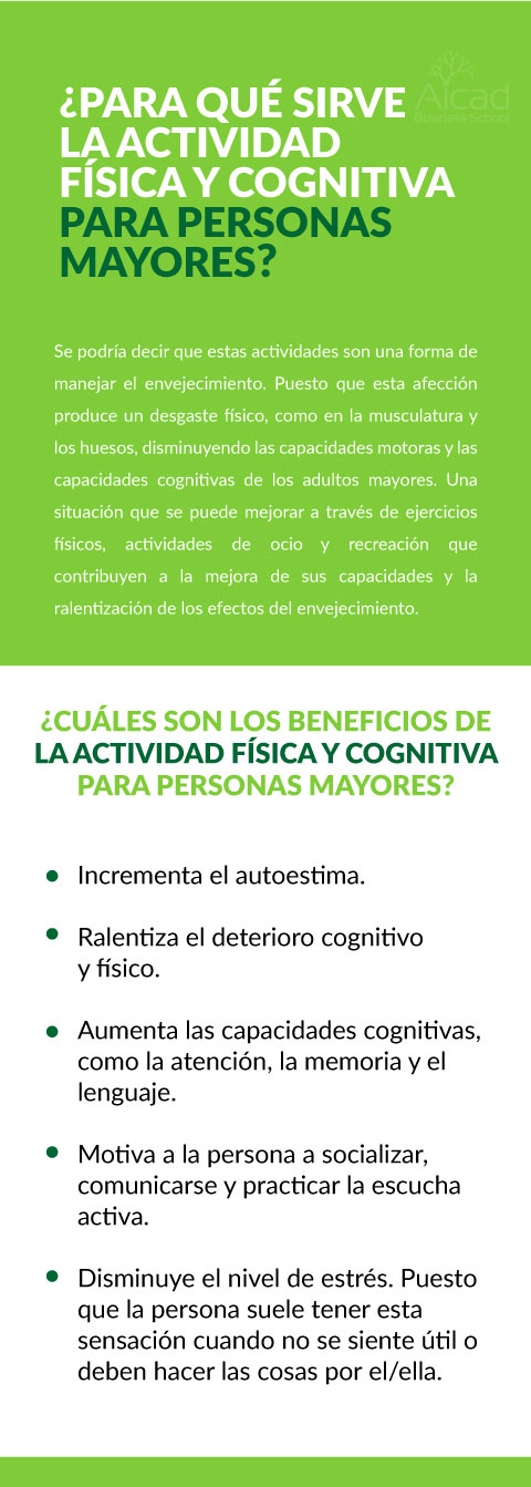 Actividad física y cognitiva para personas mayores
