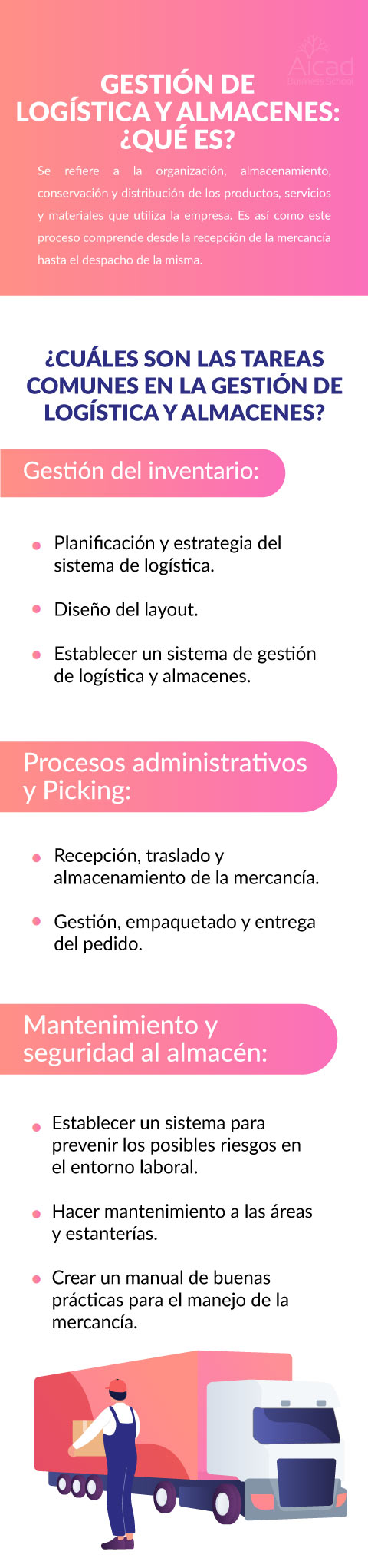 gestión de logística y almacenes