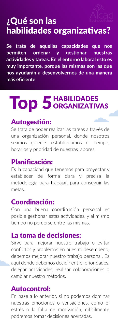 habilidades organizativas