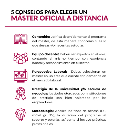 máster oficial a distancia